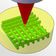 Illustration for article titled This microscopic 3-D pattern was painted using a laser beam